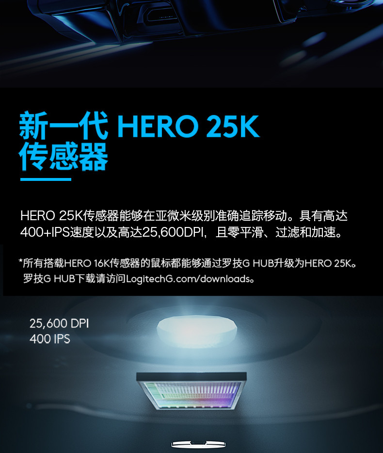 罗技/Logitech 罗技G502 无线游戏鼠标 默认规格