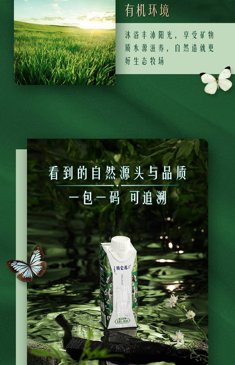 蒙牛 特仑苏有机纯牛奶梦幻盖