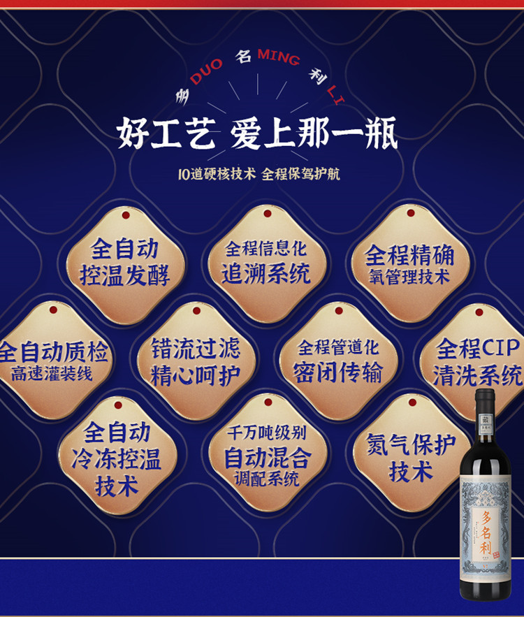 张裕/CHANGYU 国潮系列昌盛立干红750ml*6