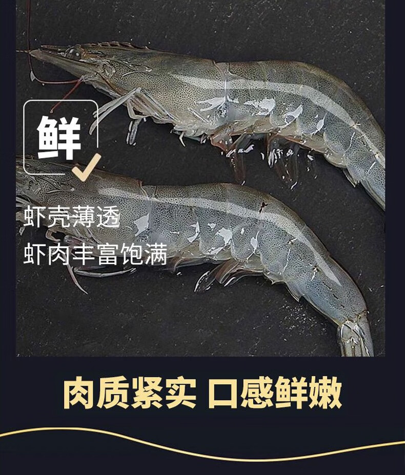  【活动价】 新鲜盐冻大虾对虾 邮兔