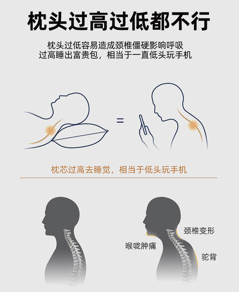  【清仓49.9到手2只】 针织棉护颈按摩枕头枕芯 独派