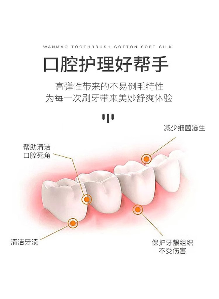  【秒杀价】 COBQB舌苔牙刷超软两面刷家庭装 PMY