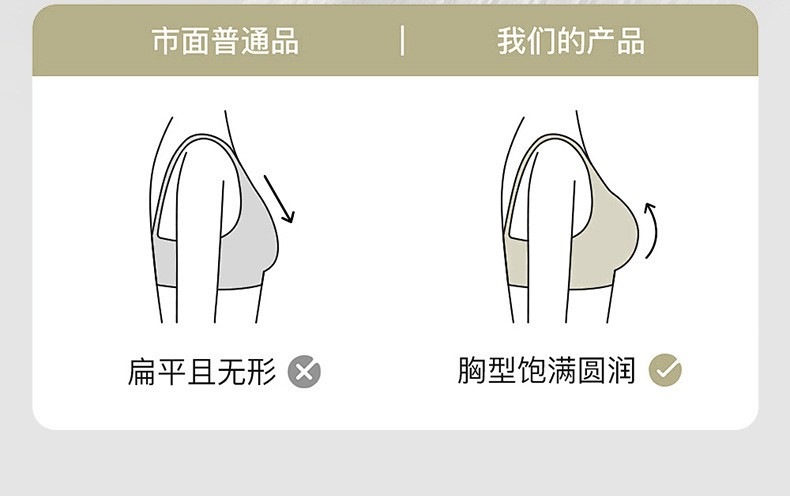 简出色 【2件礼盒装】 女士贝壳杯内衣文胸