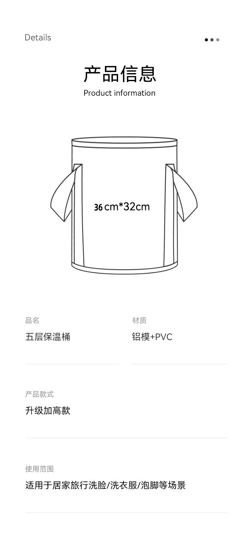  【全新升级】 家用泡脚桶 便携可折叠泡脚桶 足浴桶 GDAD