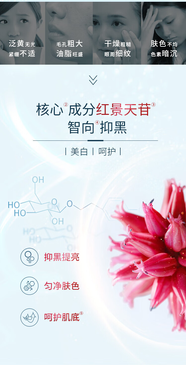  【水乳可选】 相宜本草（INOHERB） 红景天莹透幼白精华系列