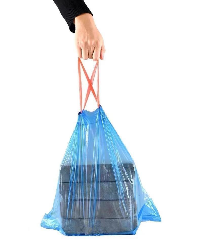 灼颜 垃圾袋家用手提式加厚大号实惠装厨房桶黑色学生拉袋圾抽绳塑料袋