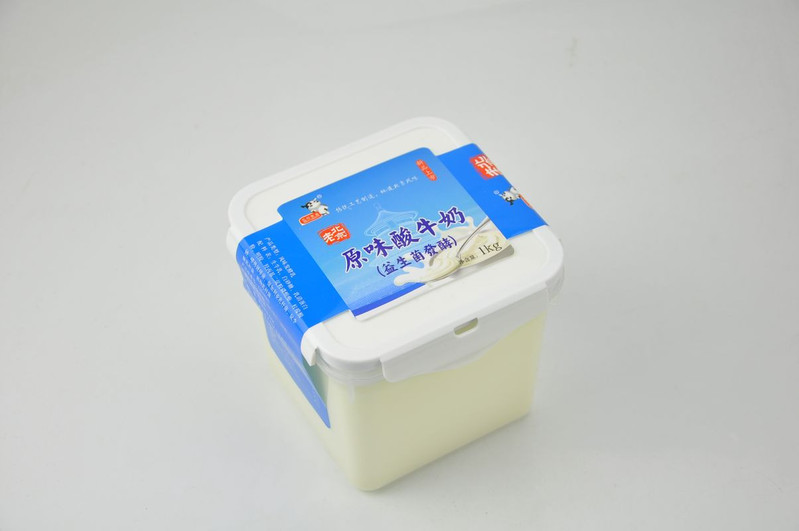 圣祥 乐扣家庭装原味酸牛奶1kg*2桶 乳酸菌发酵特产短保顺丰