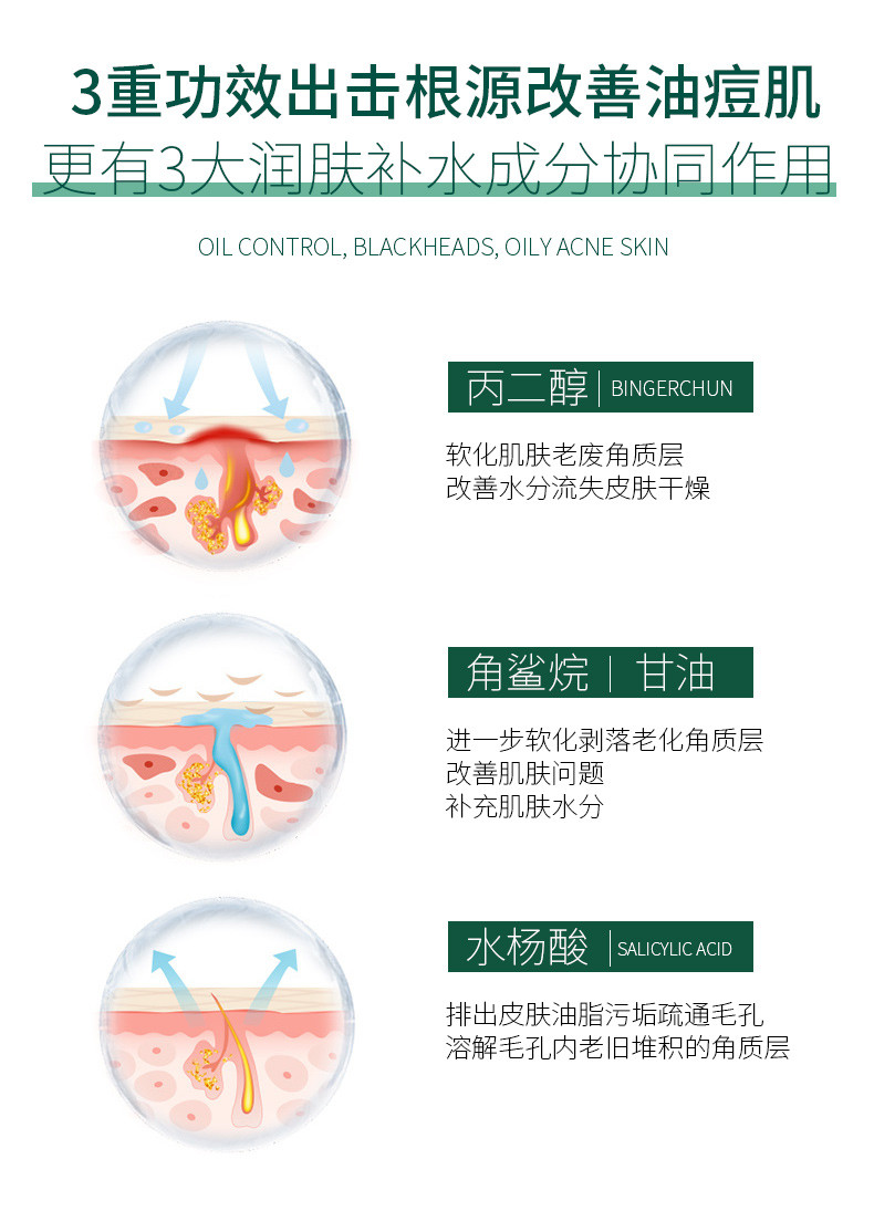 正彩 2支水杨酸细致毛孔霜修护深层清洁缩毛孔去黑头保湿滋润面霜