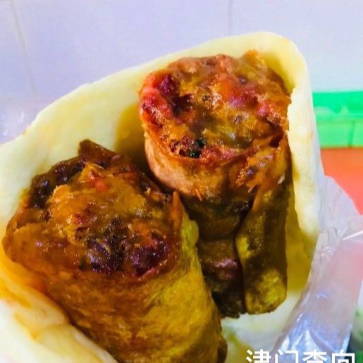 【天津特产】天津特色早点小吃豆皮卷圈真空包装6个