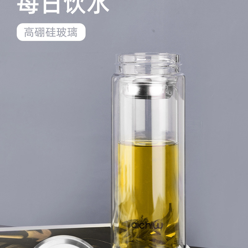 AICHIW爱奇屋 高硼硅玻璃茶漏杯 夏阳AI-D160