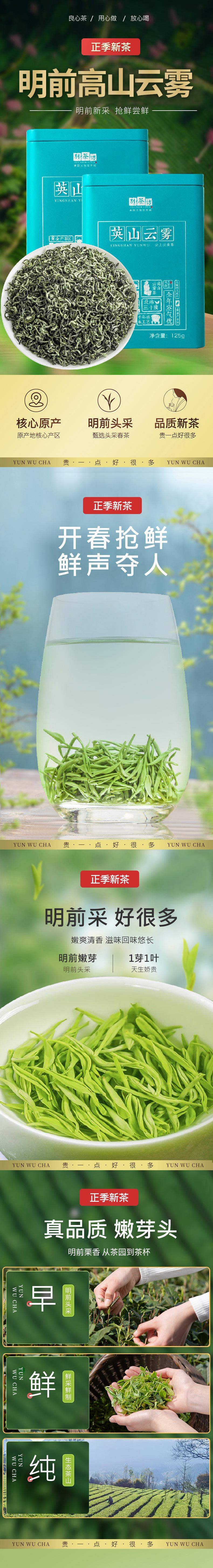 别茶访 2024年英山云雾茶125克罐装