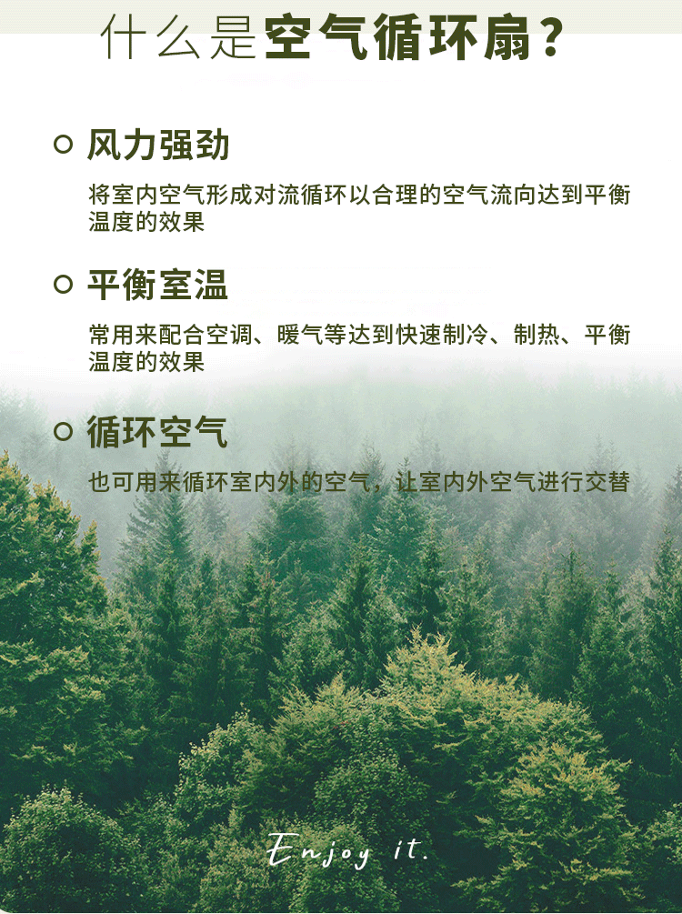 荣事达 空气循环扇家用电风扇落地扇立式台地两用智能遥控FXL161D