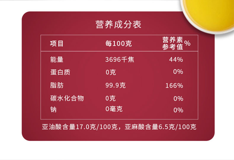 福临门 非转基因原香菜籽油4L