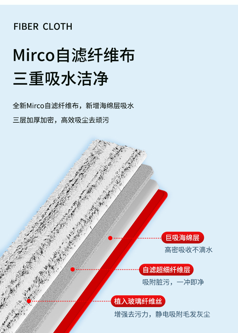 好媳妇 42cm静美免手洗平拖LP-6700