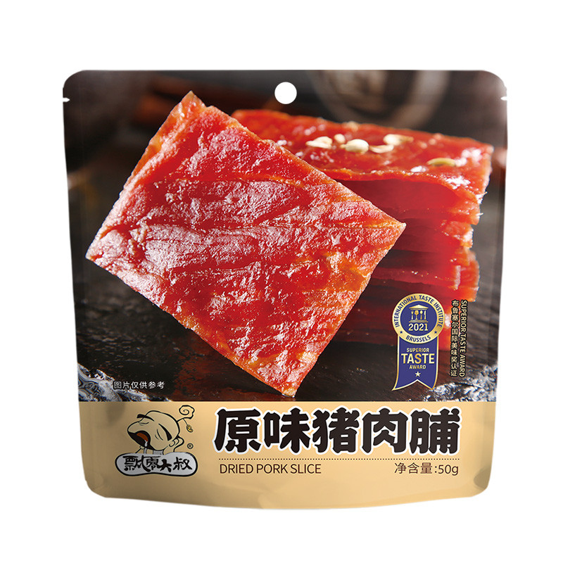 飘零大叔 猪肉脯50g原味猪肉干手撕解馋零食小吃特产 原味