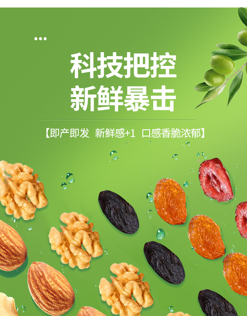 鲜记 每日纯坚果750g坚果零食年货 原味礼盒装