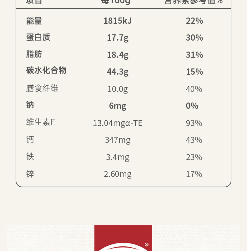 燕之坊 0糖黑八宝核桃芝麻黑豆粉450g