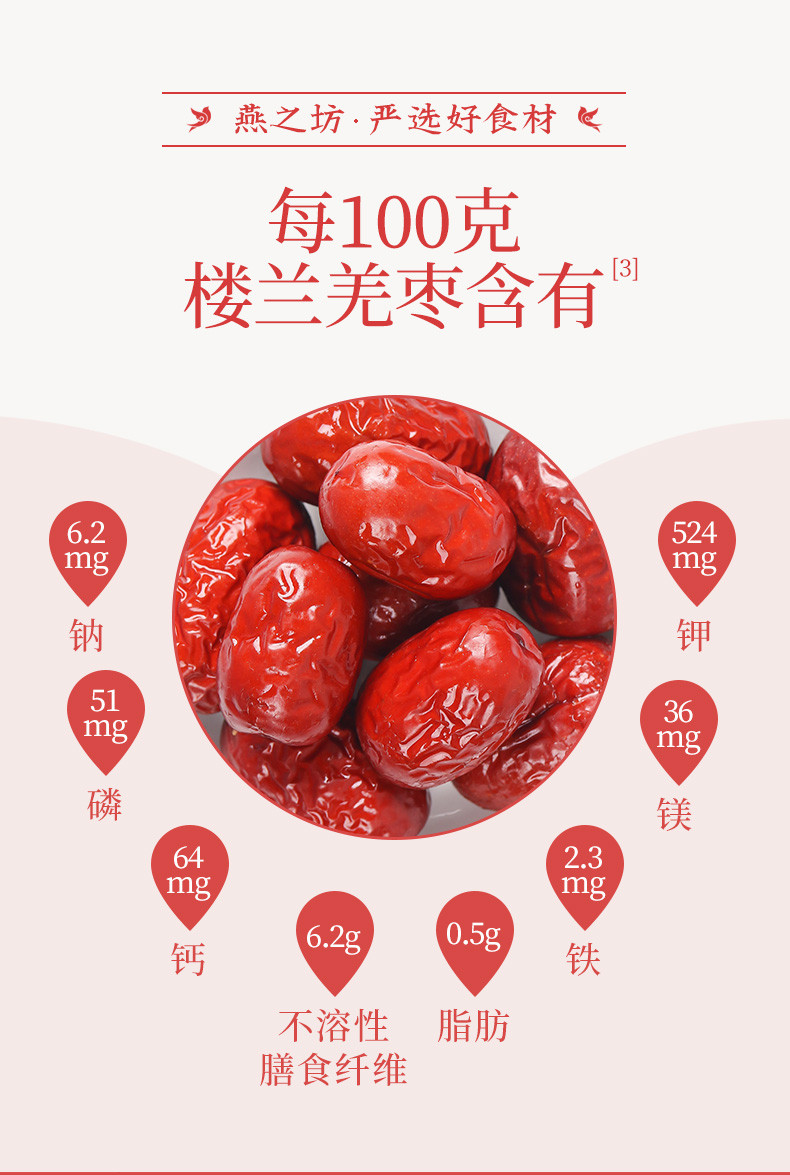 燕之坊 楼兰羌枣500g