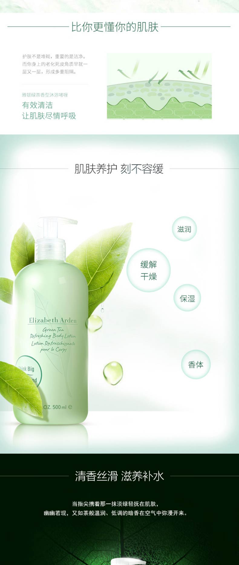 伊丽莎白雅顿/ELIZABETH ARDEN 绿茶沐浴露身体乳组合（沐浴露500ml+身体乳500ml)）