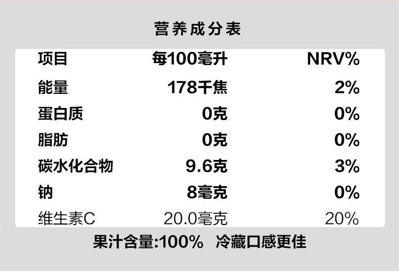 佳果源 三颗甜橙100%NFC橙汁200ml*10礼盒装