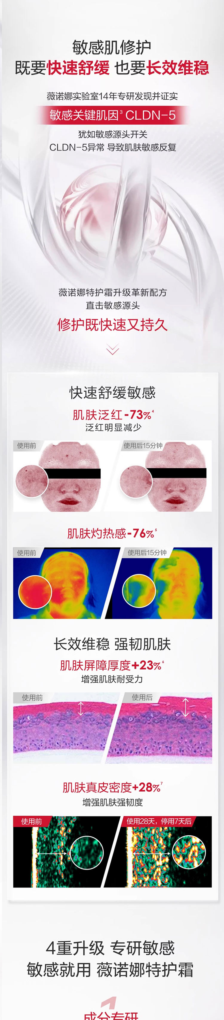 薇诺娜 Winona 舒敏保湿特护霜50g