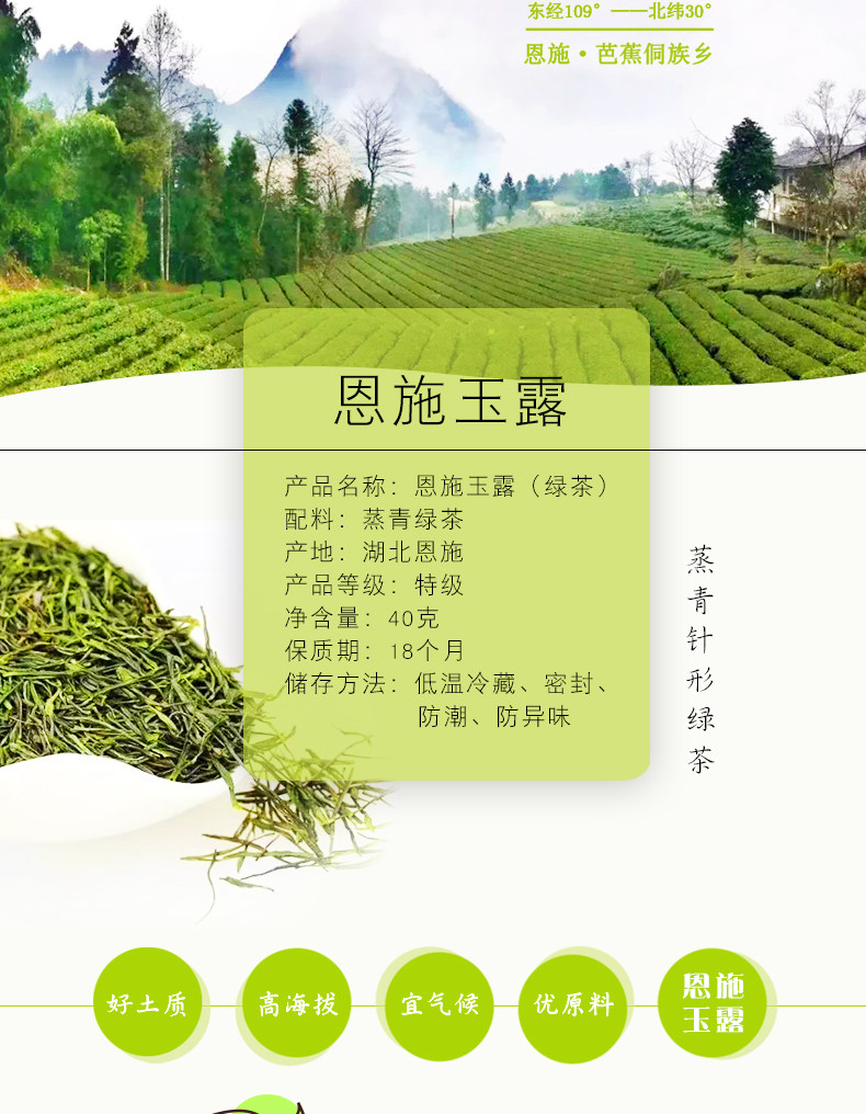 羽露 玉露罐装（特级） 绿茶  硒茶 40g/罐 简易罐装