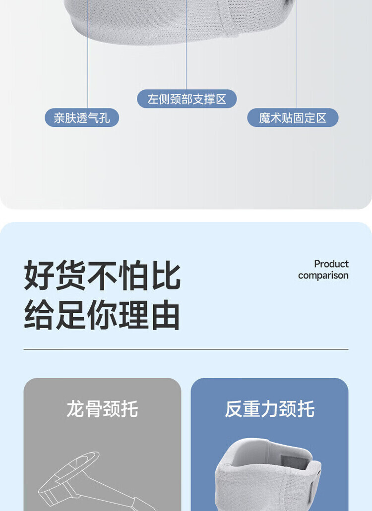 悠拓者 反重力护颈托YT-HJ2401(锦纶冰丝+氨纶+聚酯纤维)