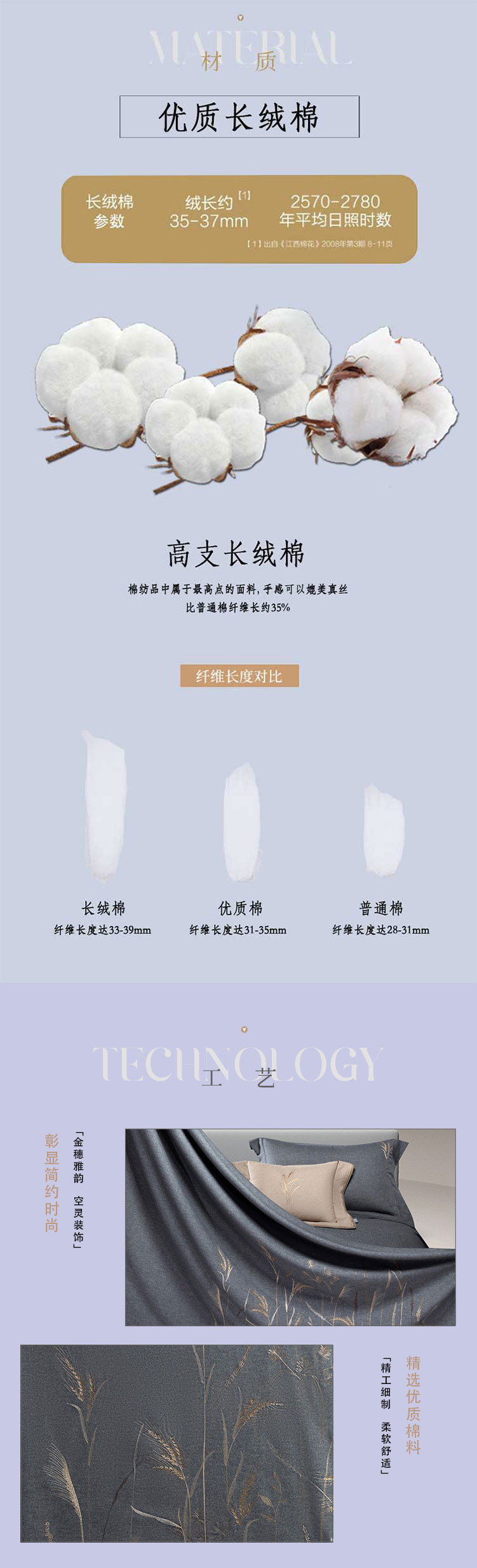 Violet紫罗兰 四件套全棉磨毛金穗-4