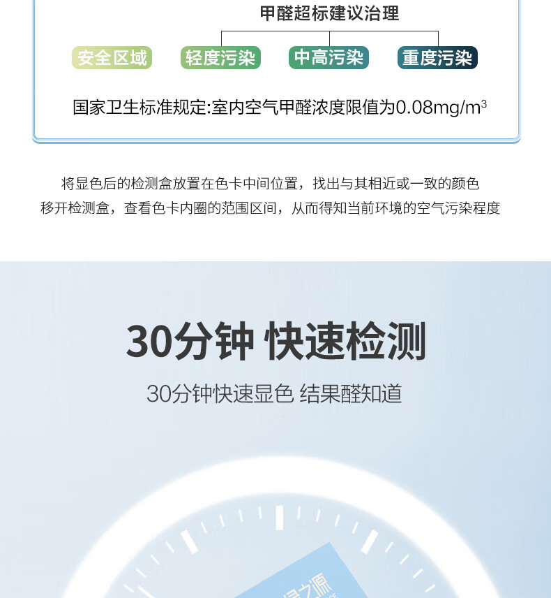 绿之源 强劲除醛拍拍罐4罐装+甲醛自测盒