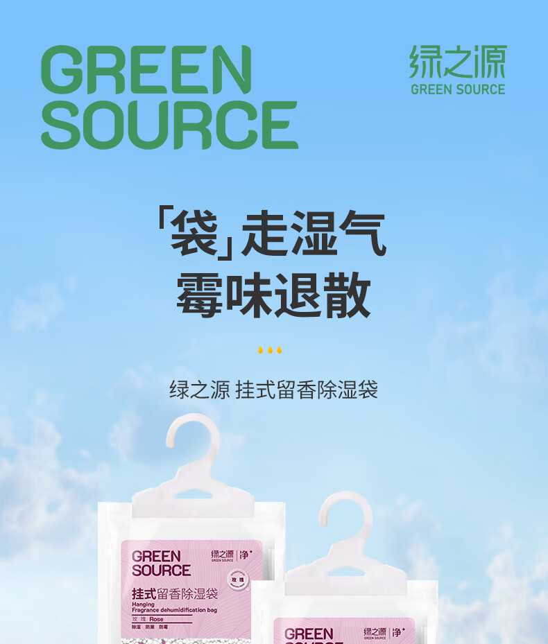 绿之源 挂式留香除湿袋250g*10袋