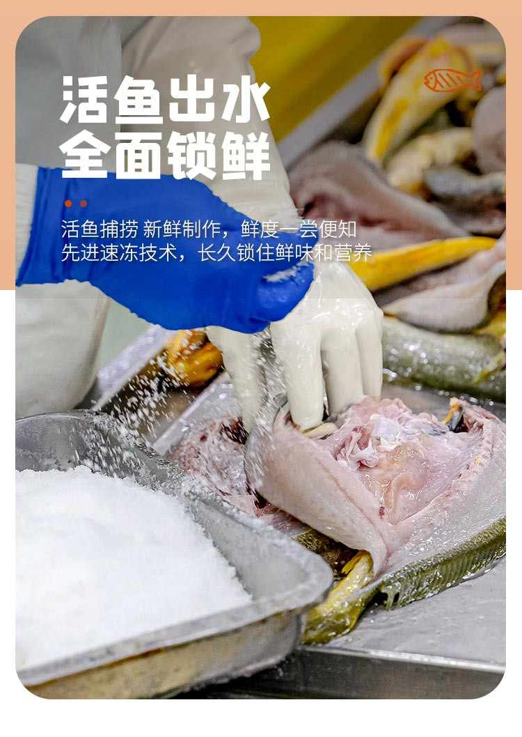 三都港 醇香黄鱼鲞155g*8条大黄鱼宁德深海黄花鱼新鲜冷冻海鲜水产