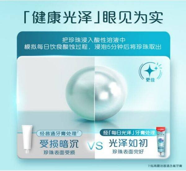 高露洁/Colgate 每日光泽健齿修护牙膏 怡神留兰味-160g加送两支牙刷