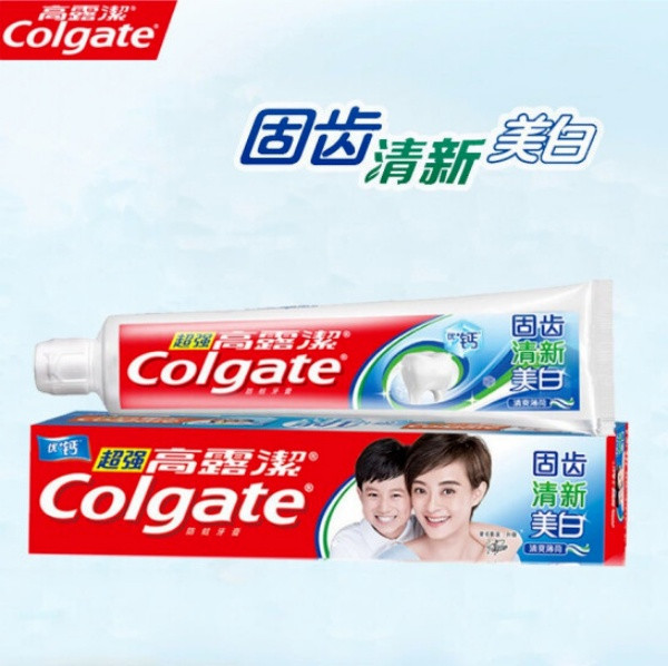 高露洁/Colgate 超强牙膏140克-高钙*3支装