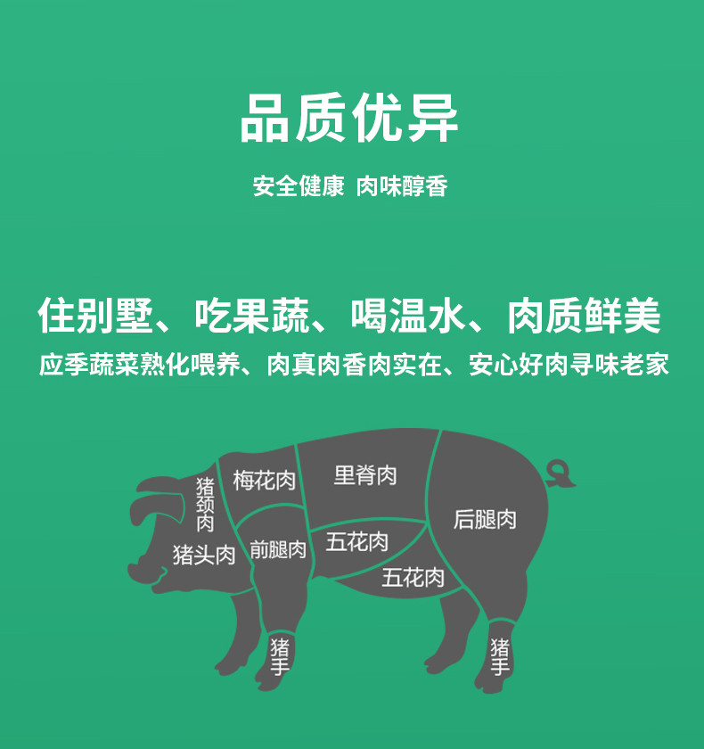 郑家庄老家乡 水果猪纯肉烤肠礼盒原味黑椒香肠午餐肉猪肉含量大于90%高蛋白