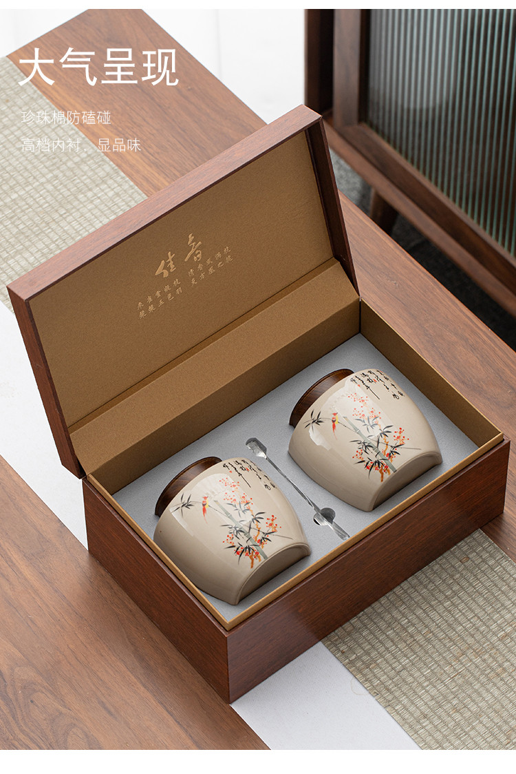  和沁春 黄山毛峰2023新茶一级特级春季明前头采高档陶瓷罐装