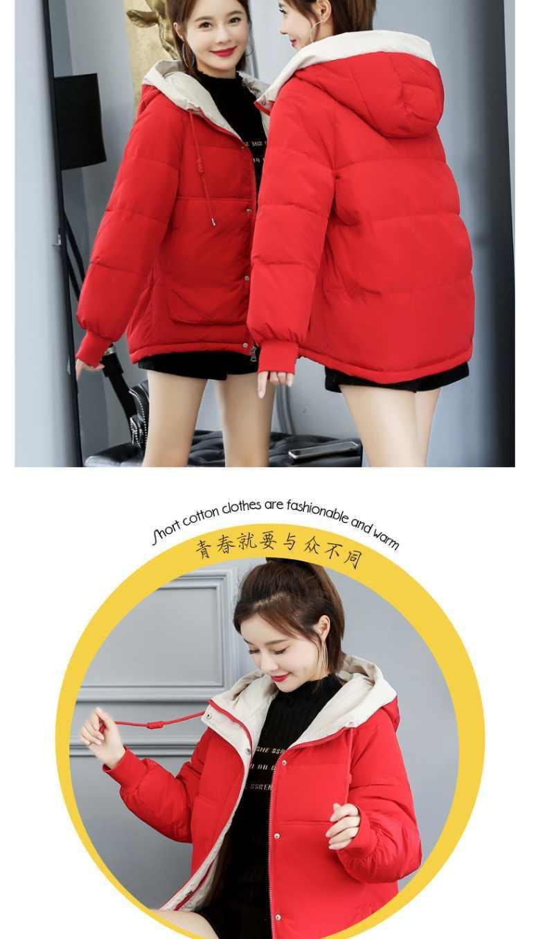  法米姿 羽绒棉服女冬季新款韩版面包服短款