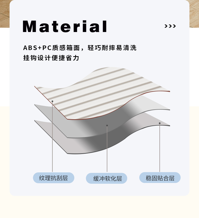 新益美 高颜值可登机旅行箱多功能便携式静音轮大容量 杯架款