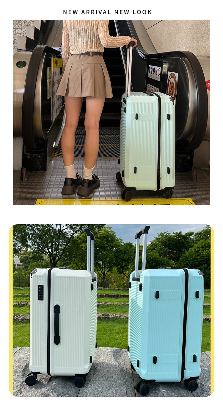 新益美 行李箱女小清新26加厚拉杆箱大容量旅行密码箱