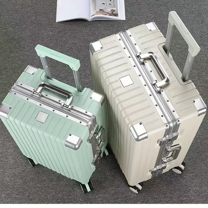 新益美 加厚铝框拉杆箱男女学生大容量行李箱新款防摔旅行箱静音
