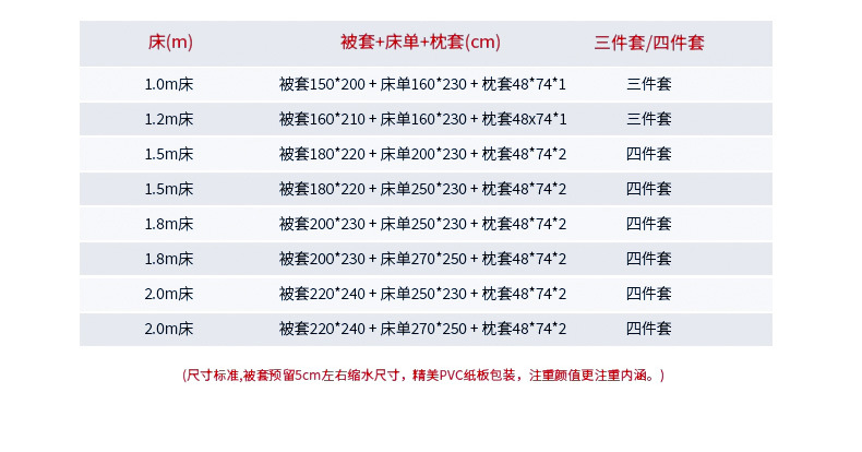  迹添雅 全棉四件套100%纯棉斜纹印花被套被罩床单款