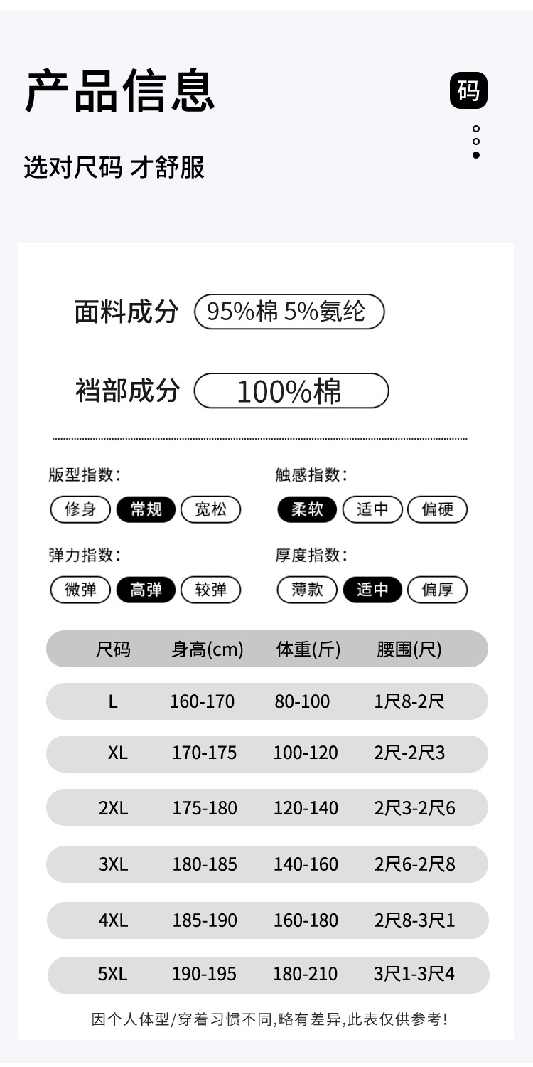 法米姿 【三条装】男士内裤全棉抗菌底档亲肤透气舒适日系潮男纯棉四角裤