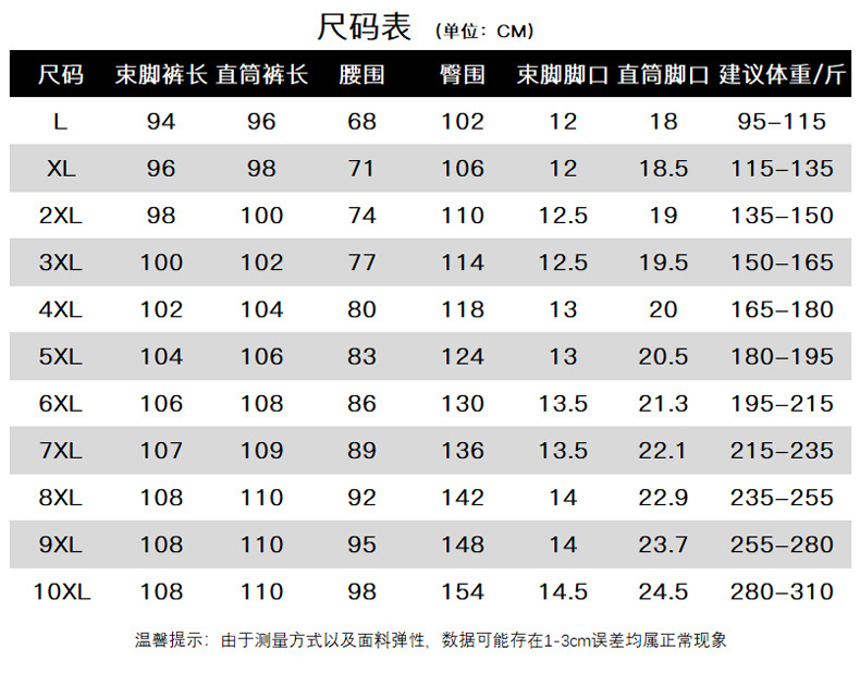 法米姿 男士大码卫裤运动裤百搭休闲裤潮牌男款