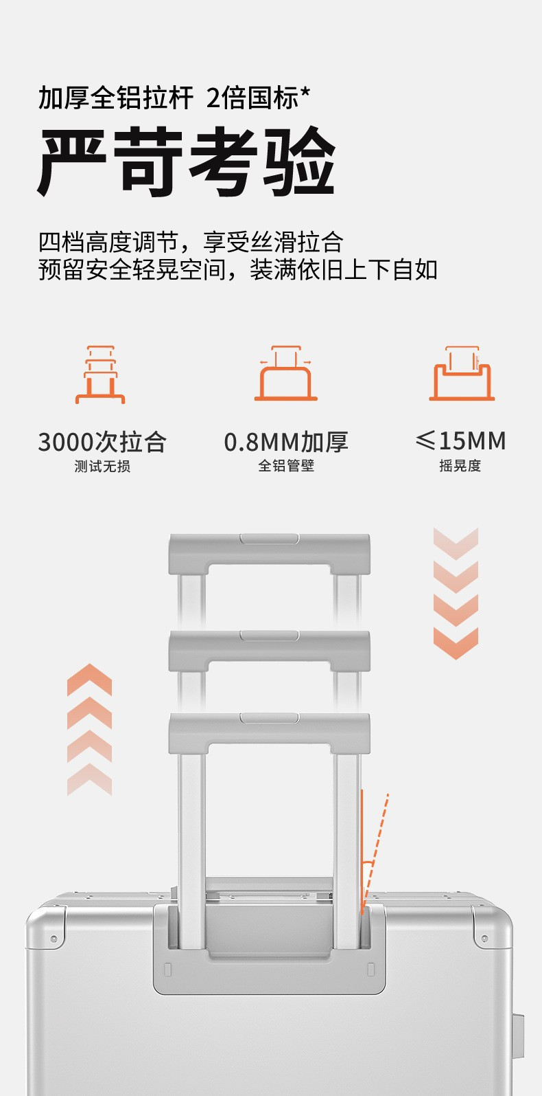 新益美 新款全铝镁合金行李箱20寸可登机高端旅行箱24寸商务拉杆