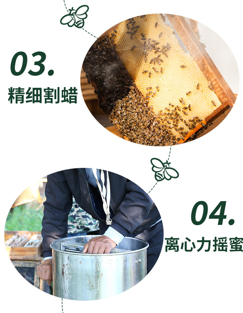  【秦岭土蜂蜜500g*2瓶】自然真正深山自然结晶 耕老大