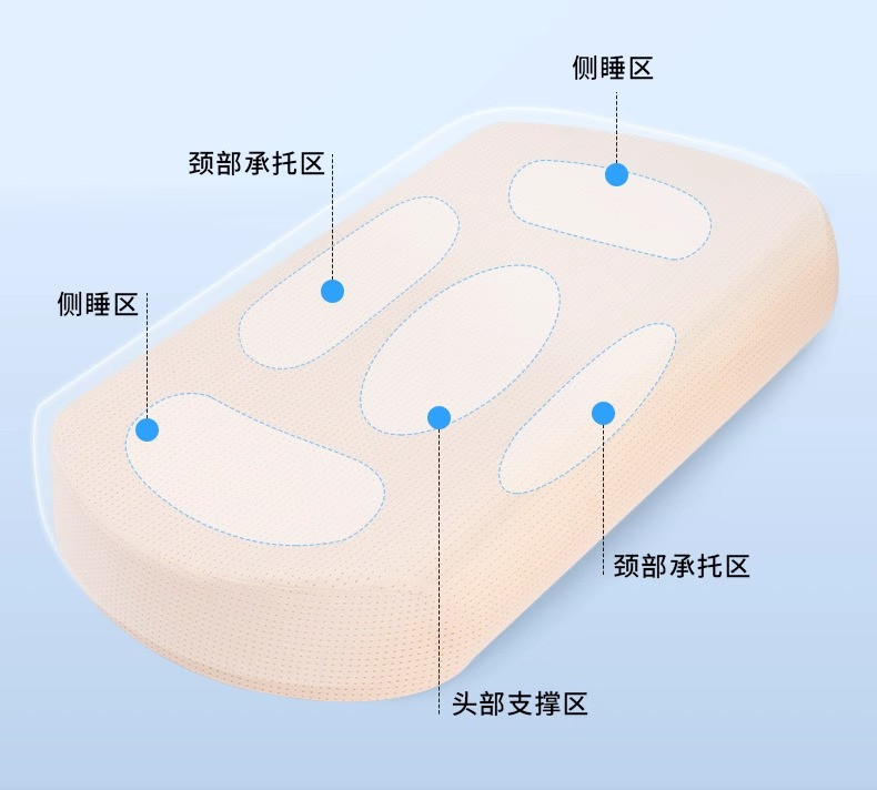 佳奥 成人硅橡胶枕头单人可机洗助睡眠颈椎不适专用枕头