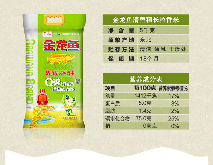 金龙鱼 粮油组合 外婆乡小榨菜籽油5L+清香稻长粒香5KG