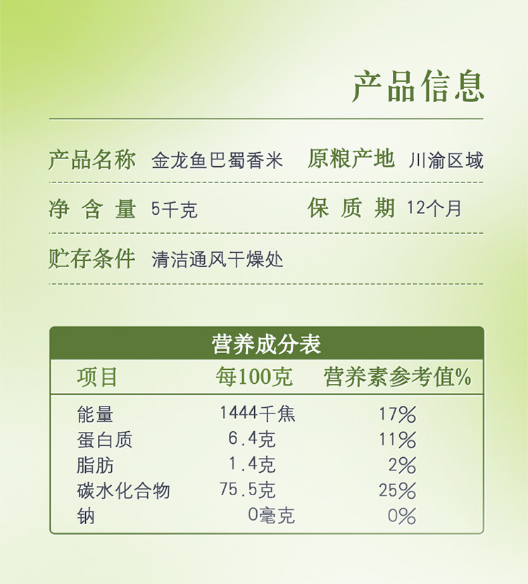 金龙鱼 粮油组合 金龙鱼巴蜀香米5kg+金龙鱼黄金比例非转调和油5L