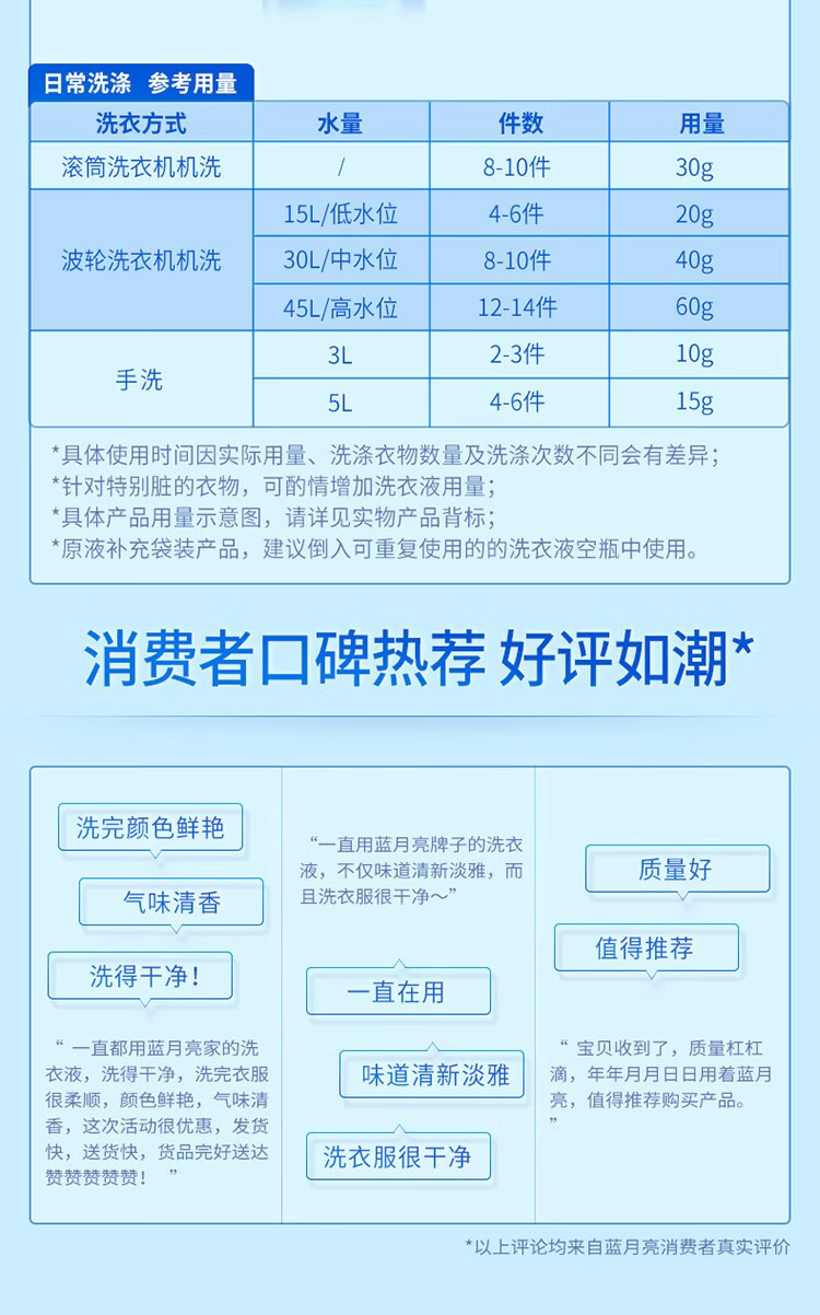 蓝月亮 洗衣液 自然香亮白增艳洗衣液2kg 护色去污温和不刺激