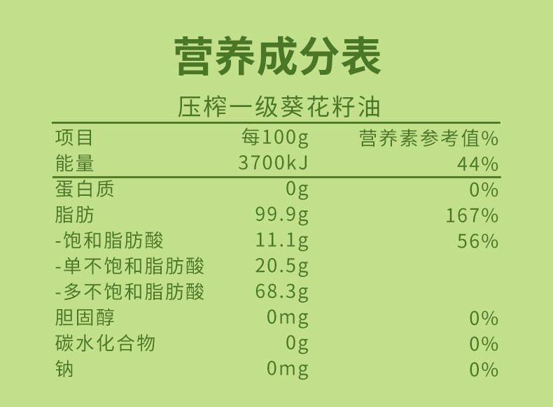 绿洲果实 葵花籽油