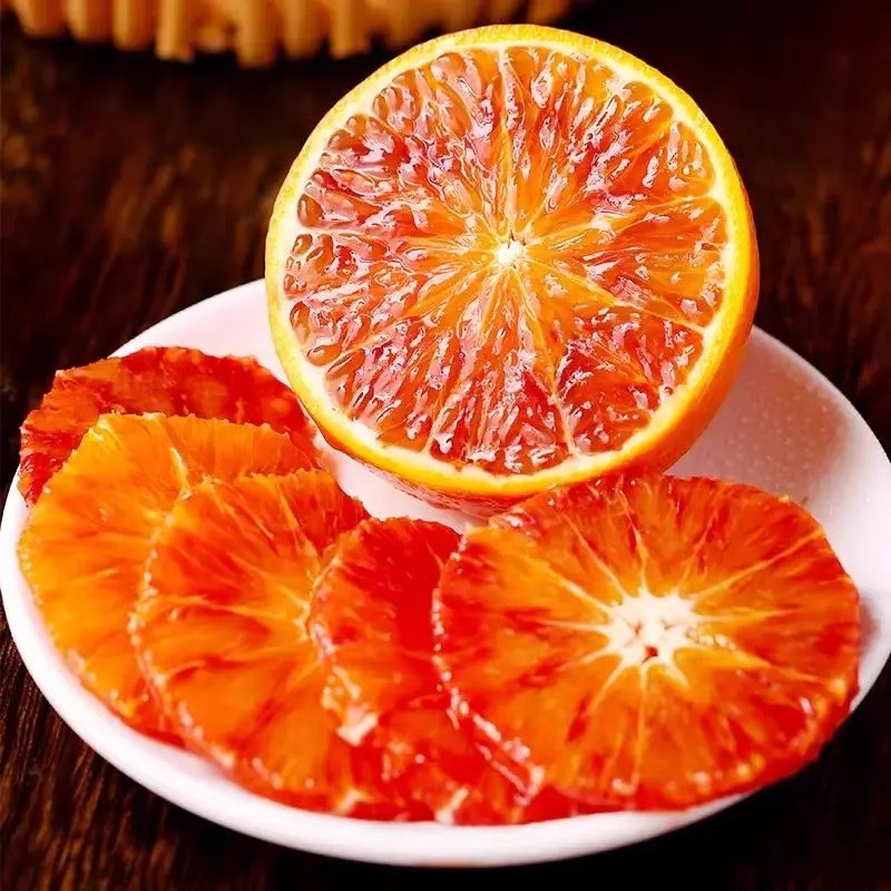 鲜小盼 中华红血橙新鲜红心橙子秭归红肉甜脐皮薄5斤手易剥